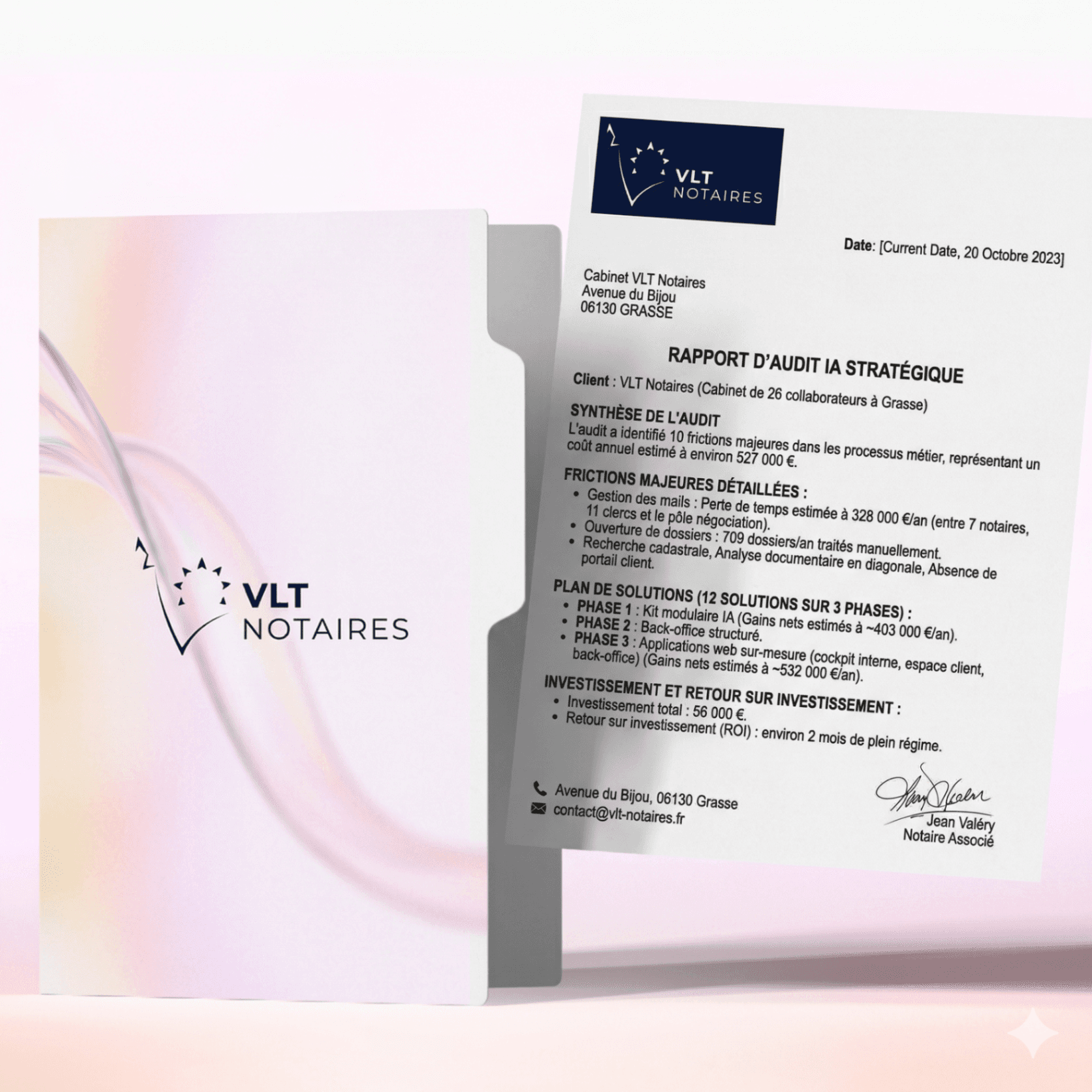 Projet VLT Notaires — Audit IA Stratégique — Notariat